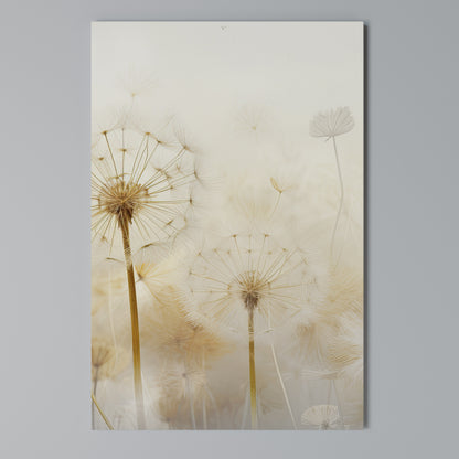 DREAMY DANDELION FIELDS Cuadro en lienzo vertical