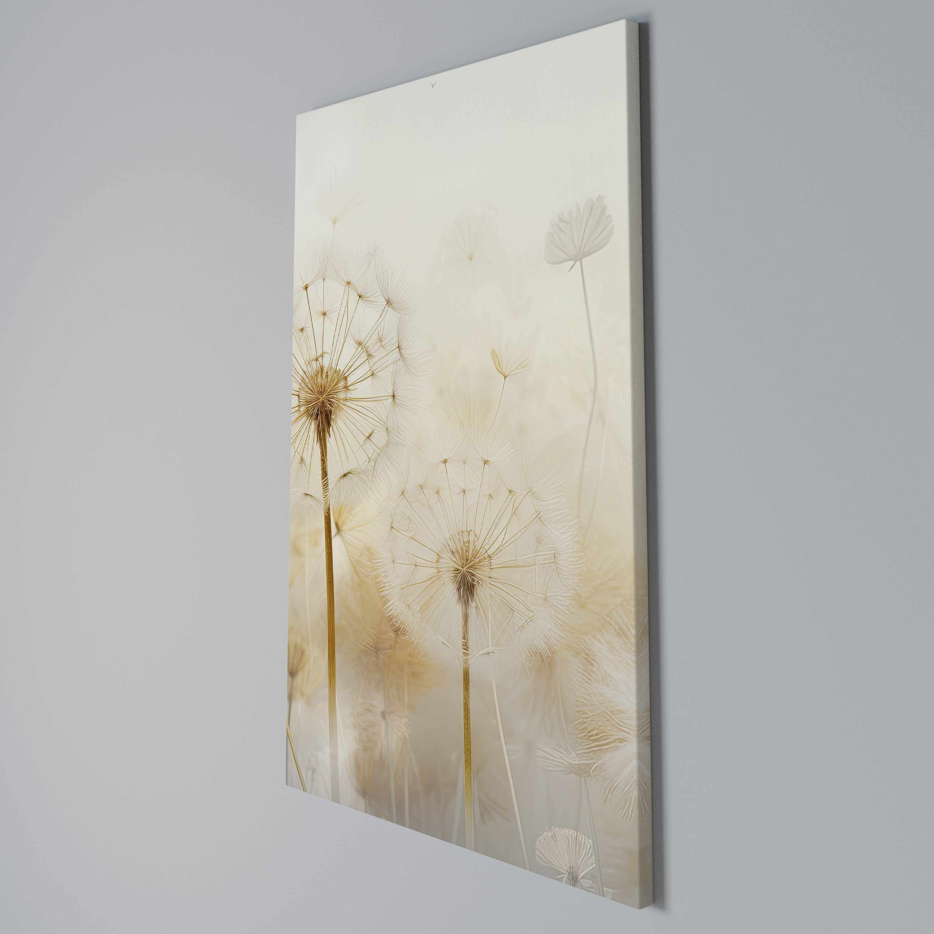 DREAMY DANDELION FIELDS Cuadro en lienzo vertical