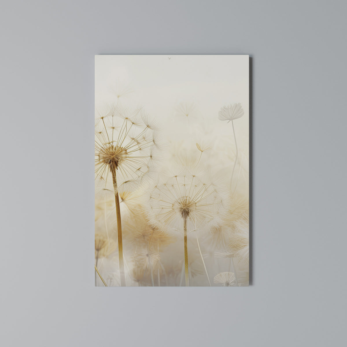 DREAMY DANDELION FIELDS Cuadro en lienzo vertical