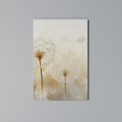 DREAMY DANDELION FIELDS Cuadro en lienzo vertical