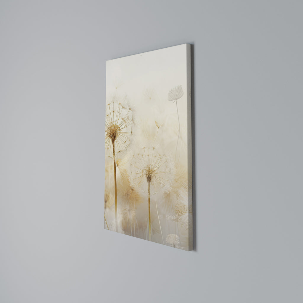 DREAMY DANDELION FIELDS Cuadro en lienzo vertical