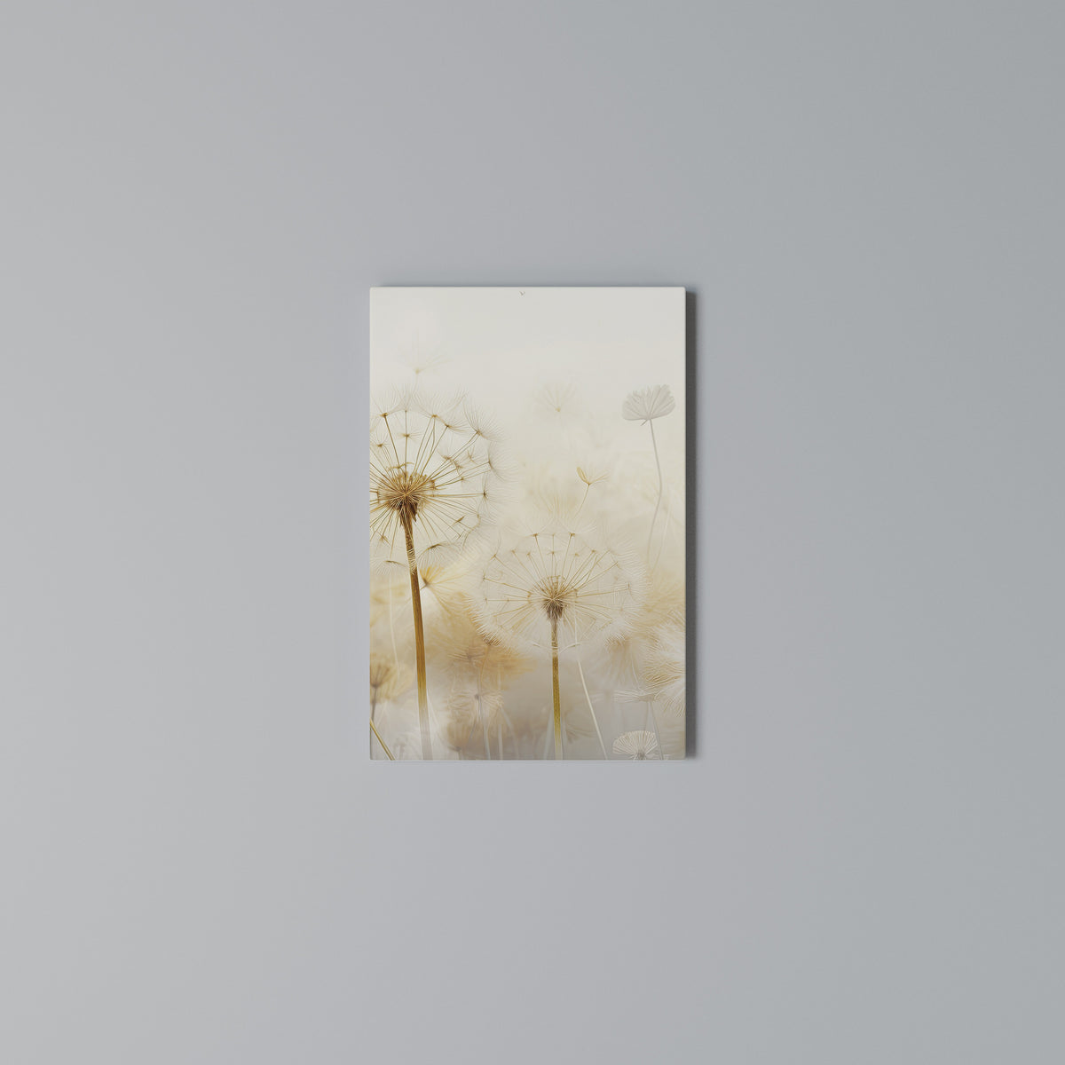 DREAMY DANDELION FIELDS Cuadro en lienzo vertical