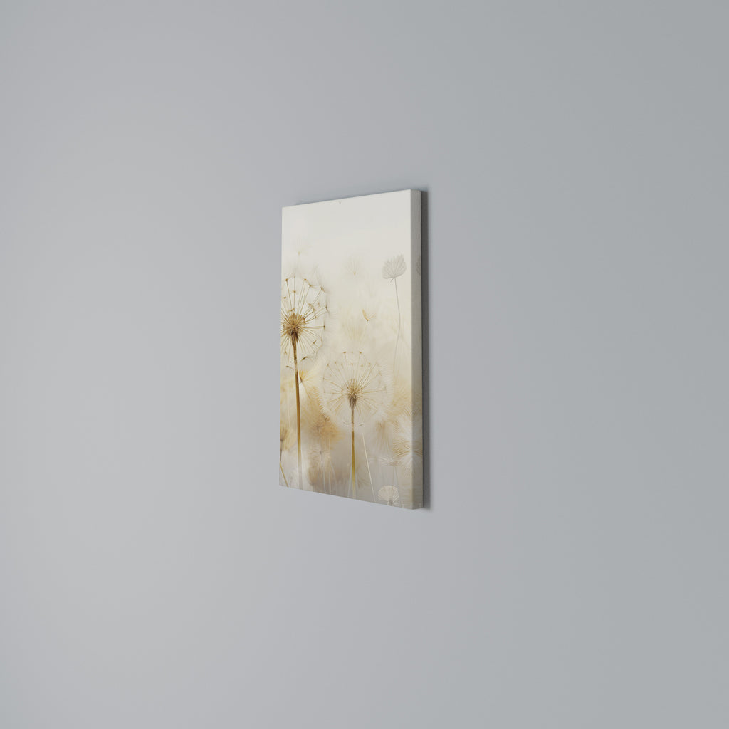 DREAMY DANDELION FIELDS Cuadro en lienzo vertical