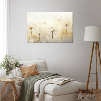 DREAMY DANDELION FIELDS Cuadro en lienzo horizontal