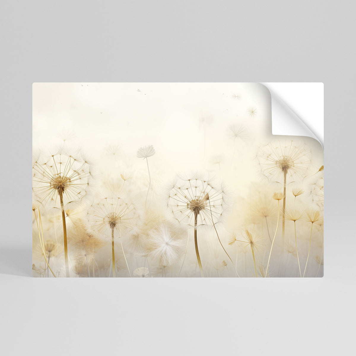 DREAMY DANDELION FIELDS Peel and Stick Horizontal Poster