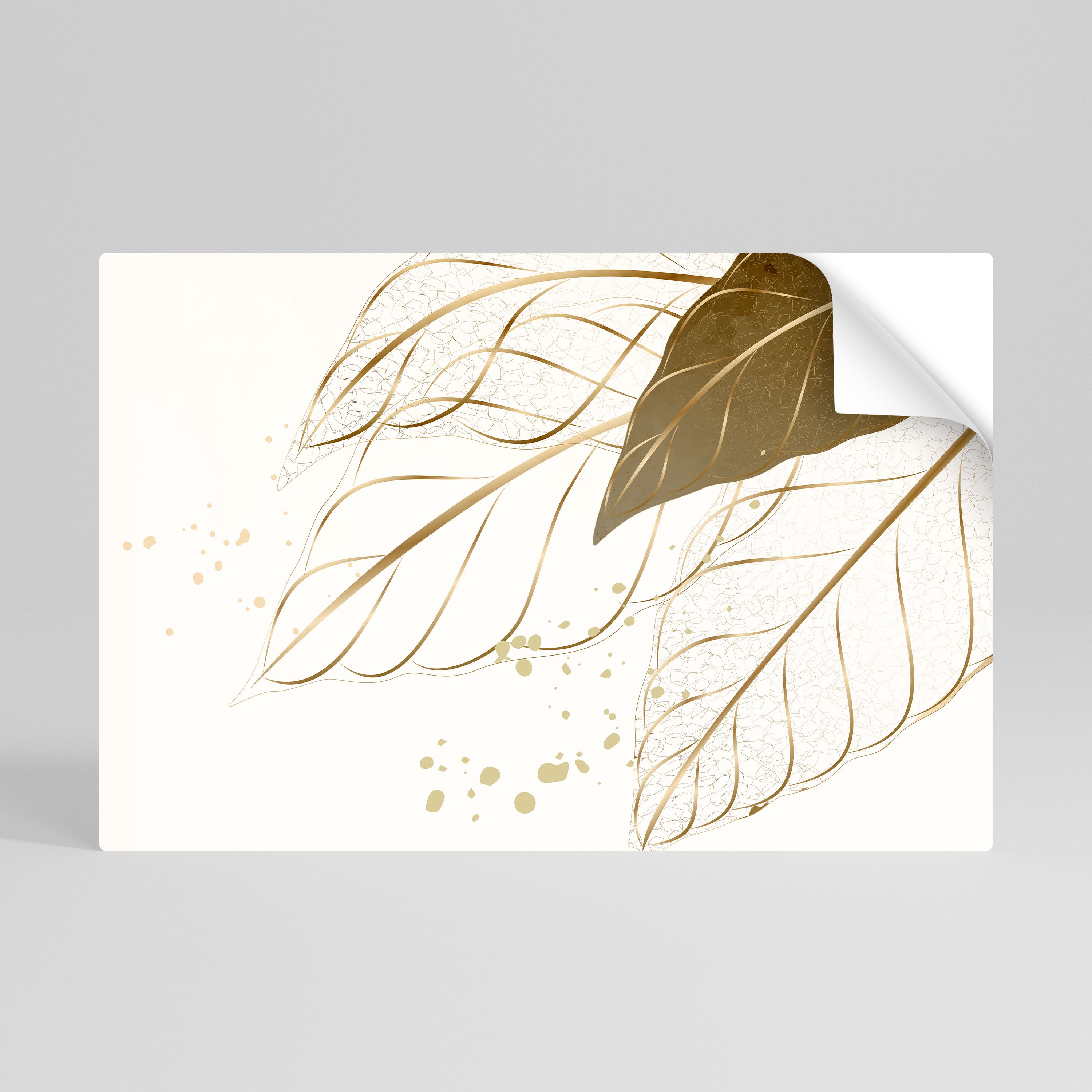 ELEGANCIA EN EL FOLLAJE Póster horizontal autoadhesivo