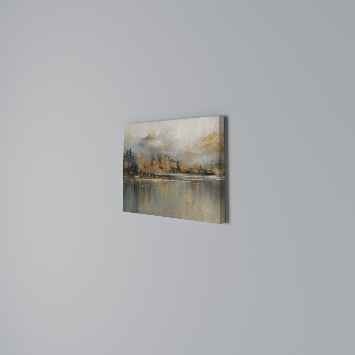 ECHOES OF GOLDEN DAWN Cuadro en lienzo horizontal