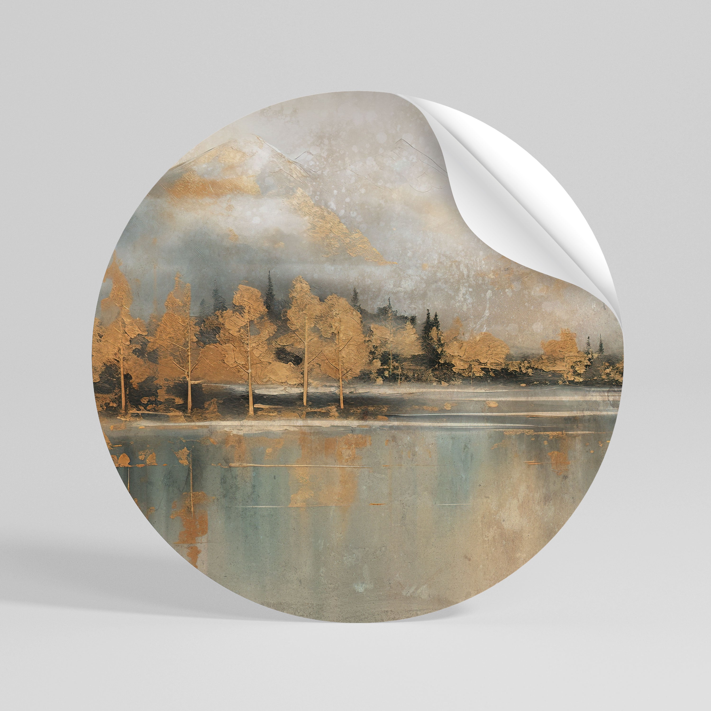 ECHOES OF GOLDEN DAWN Vinilo adhesivo redondo