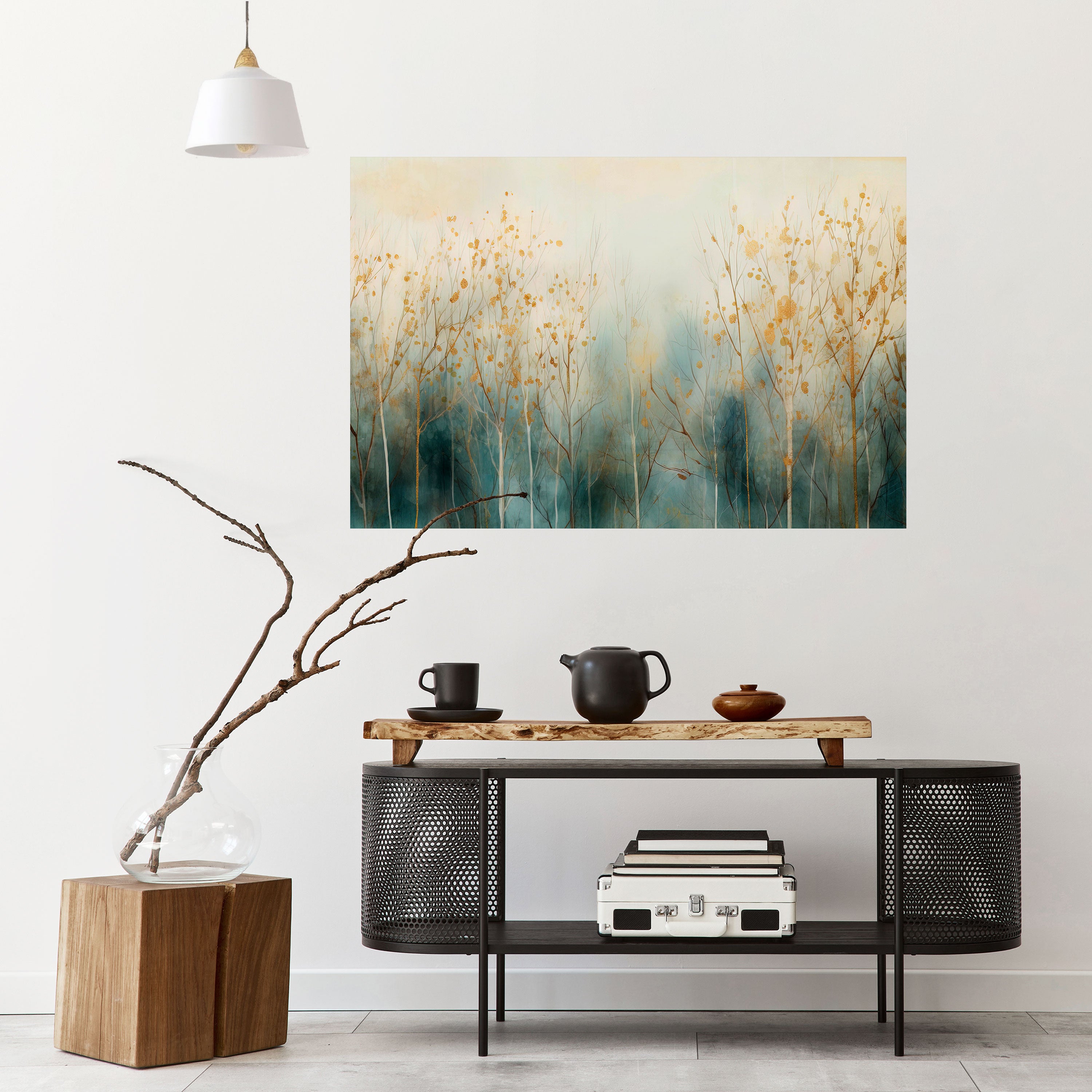 Póster horizontal autoadhesivo "SUEÑO MÍSTICO DEL BOSQUE"