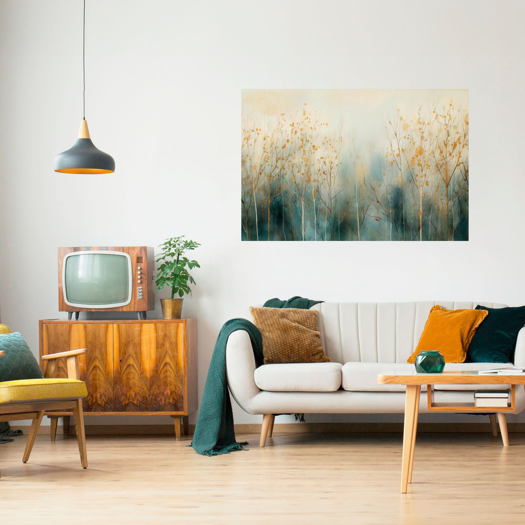 Póster horizontal autoadhesivo "SUEÑO MÍSTICO DEL BOSQUE"