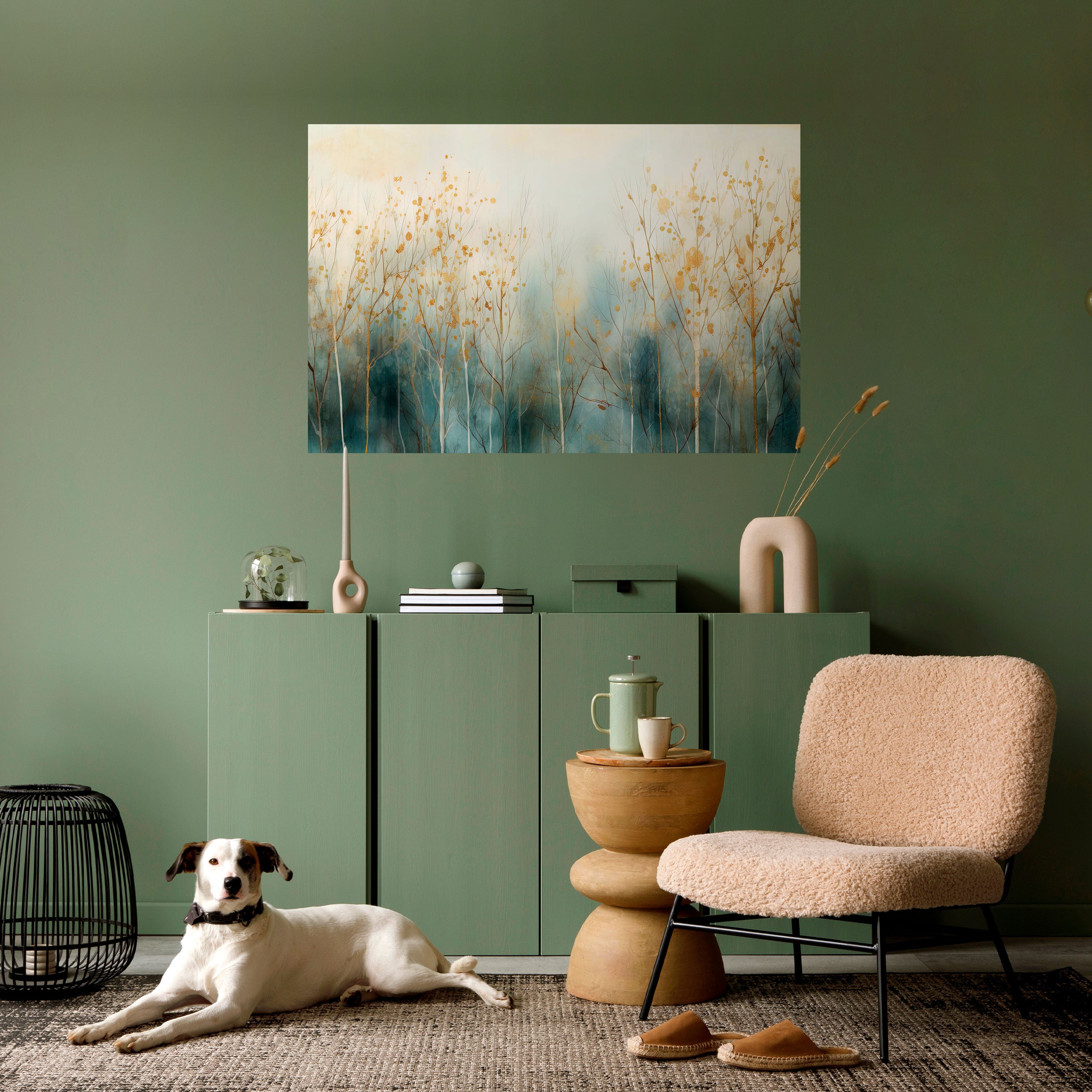 Póster horizontal autoadhesivo "SUEÑO MÍSTICO DEL BOSQUE"