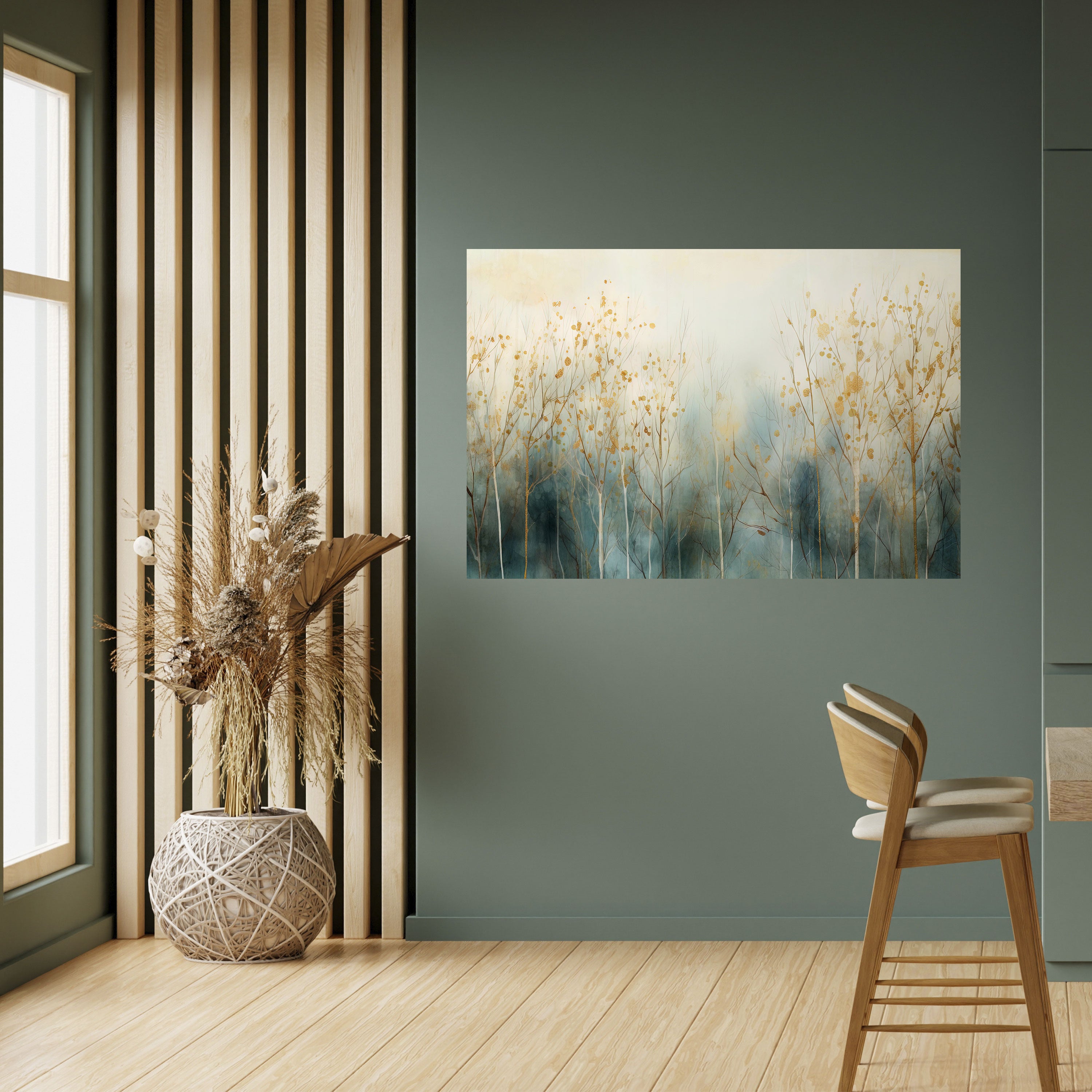 Póster horizontal autoadhesivo "SUEÑO MÍSTICO DEL BOSQUE"