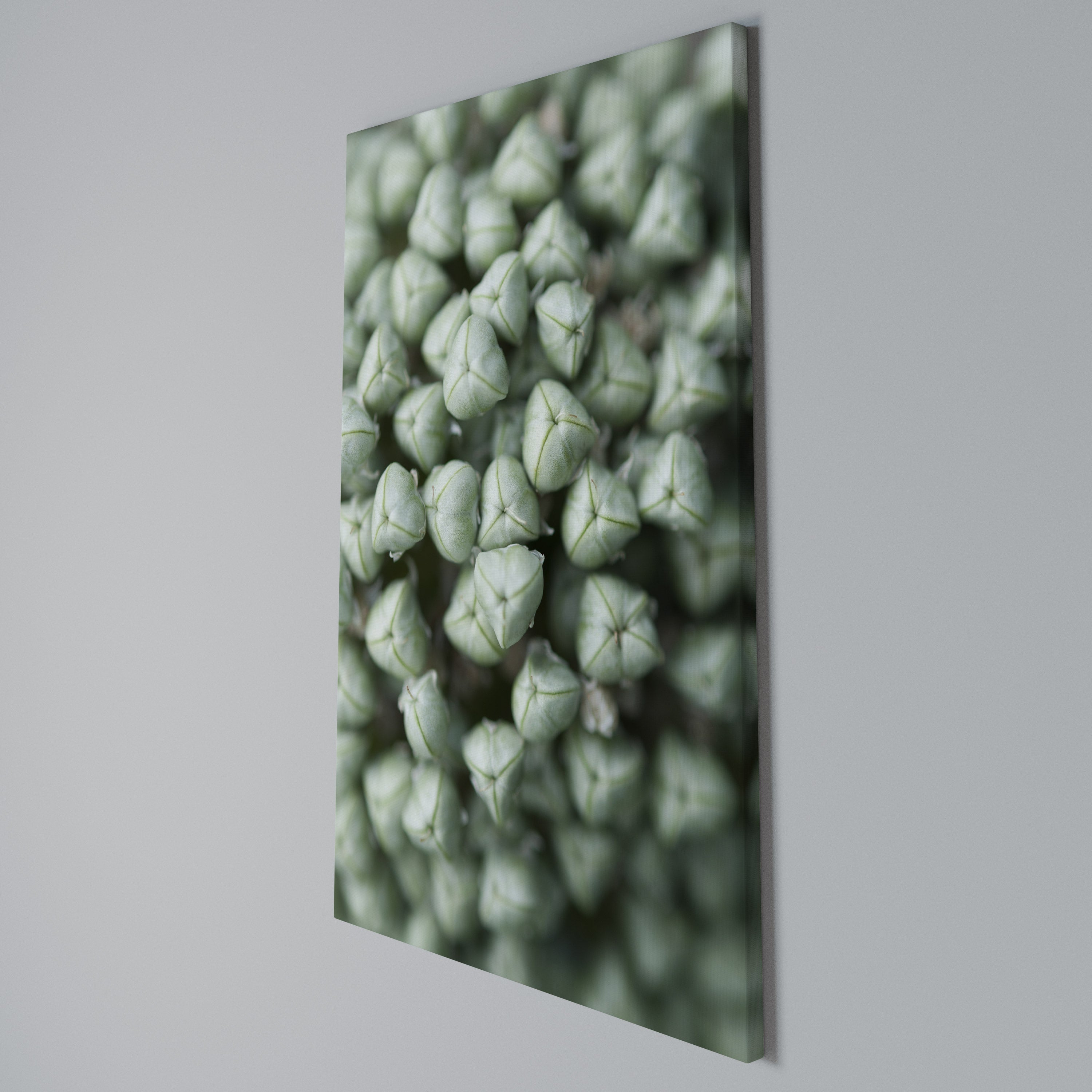 TEXTURED GREEN TIDBITS Cuadro en lienzo vertical