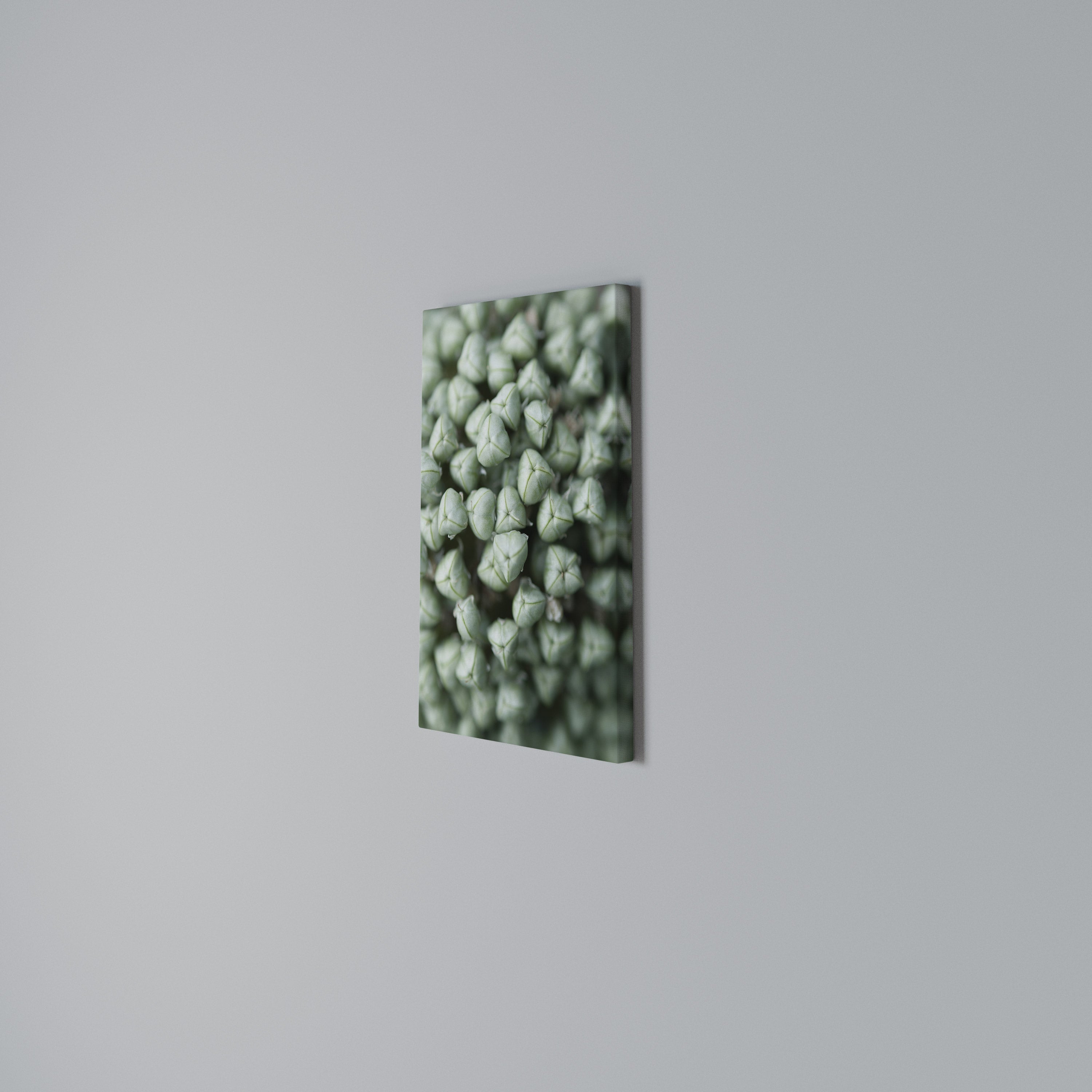 TEXTURED GREEN TIDBITS Cuadro en lienzo vertical