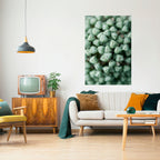 TEXTURED GREEN TIDBITS Peel and Stick Vertical Poster