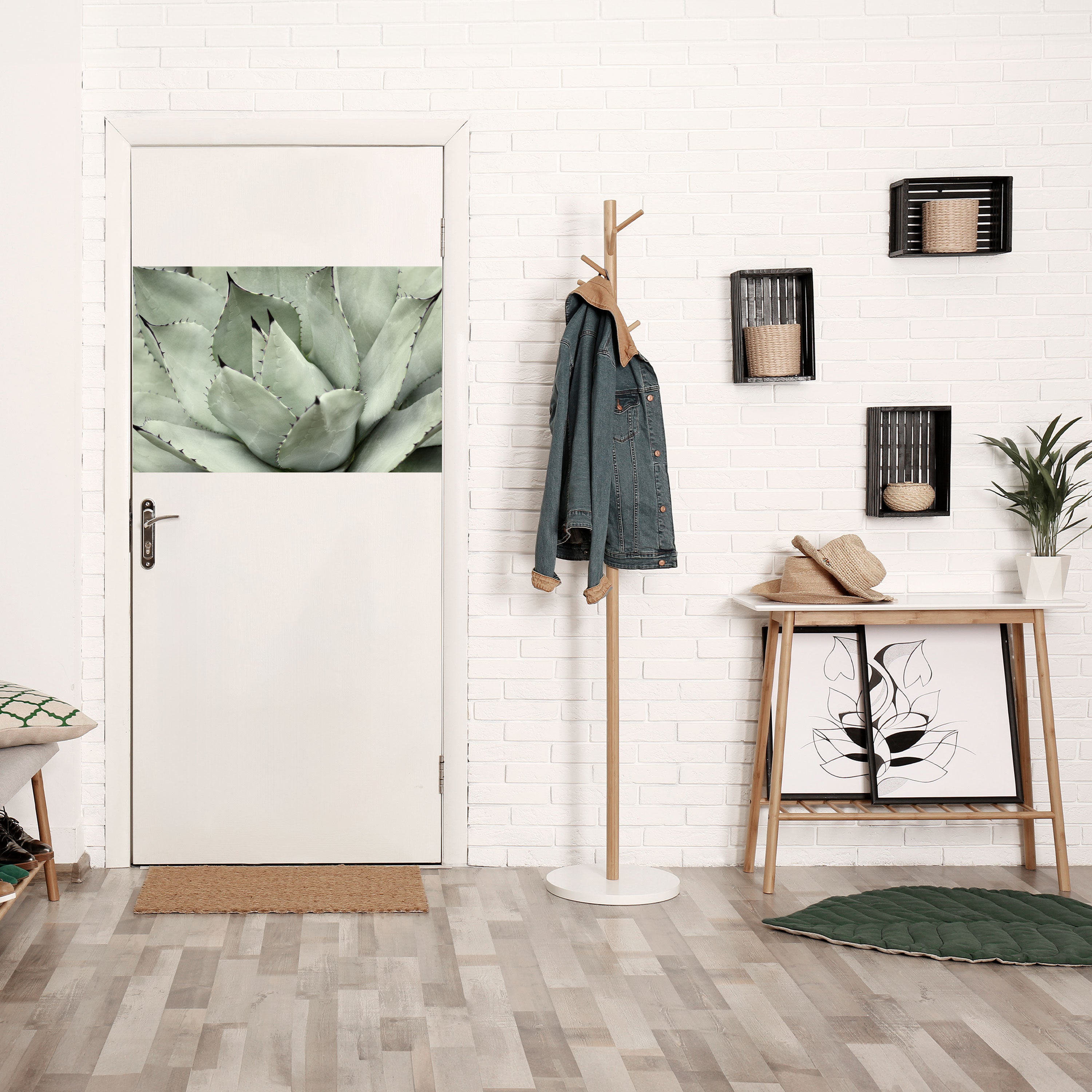 Póster horizontal autoadhesivo "SUEÑO MÍSTICO SUCULENTO"