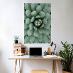 SUCCULENT SYMMETRY Peel and Stick Vertical Poster