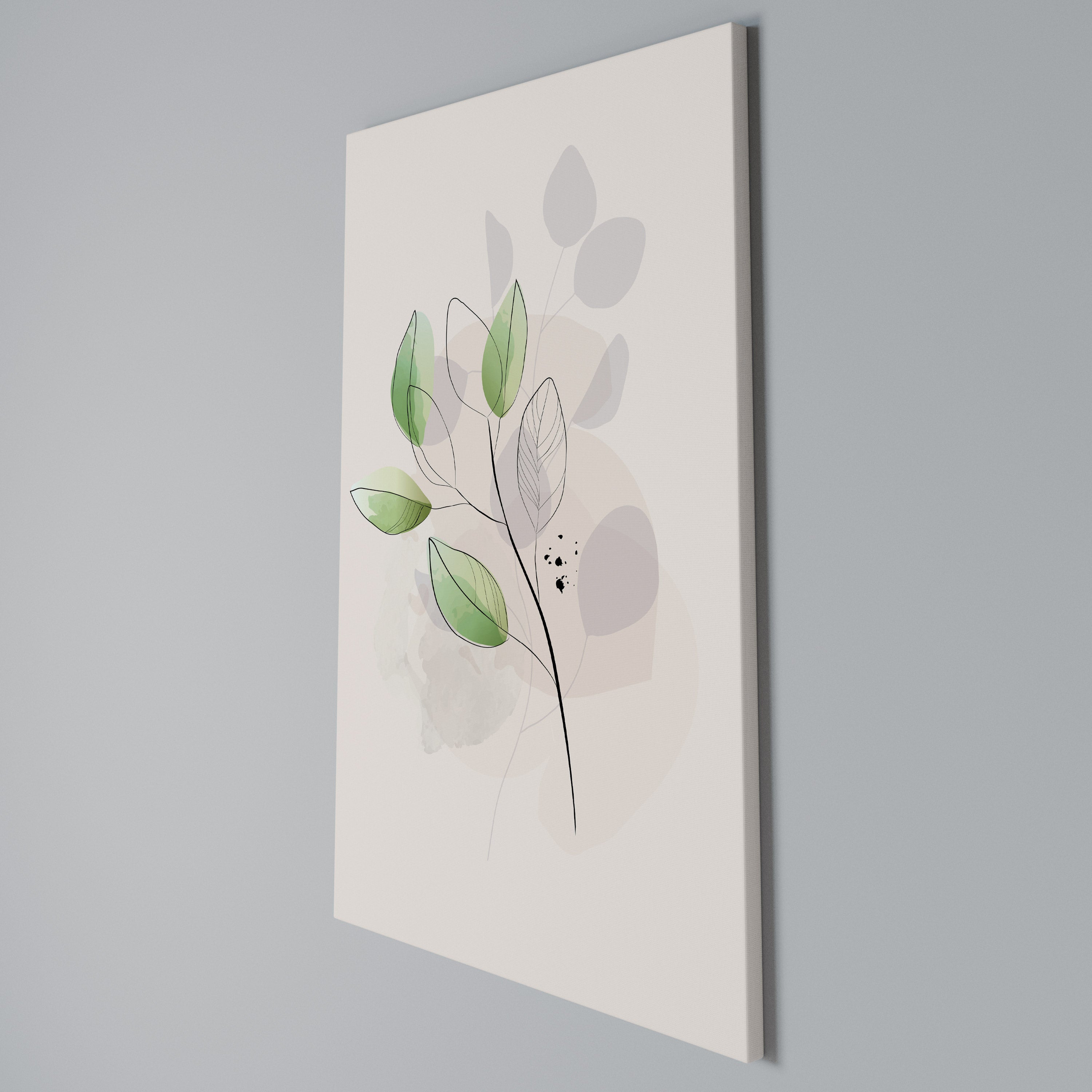 SERENE LEAF SONG Cuadro en lienzo vertical