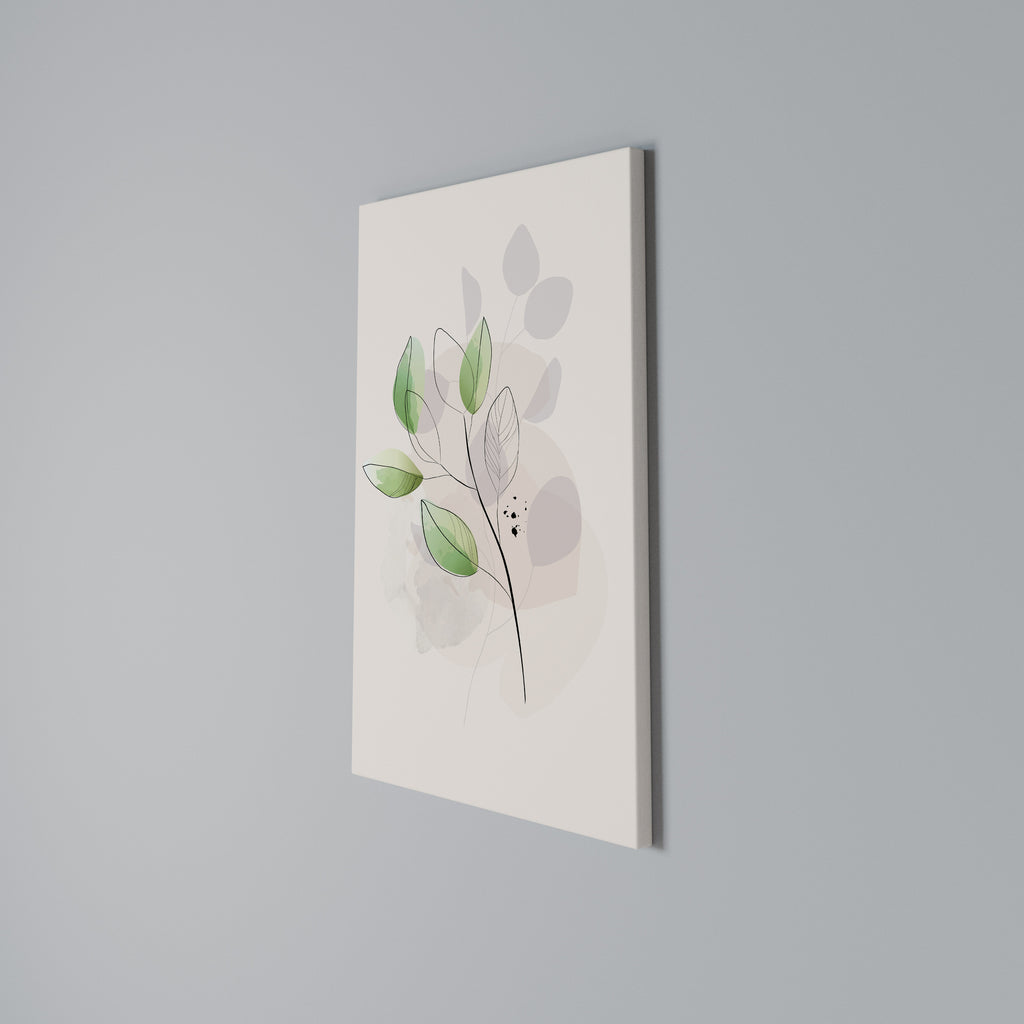 SERENE LEAF SONG Cuadro en lienzo vertical