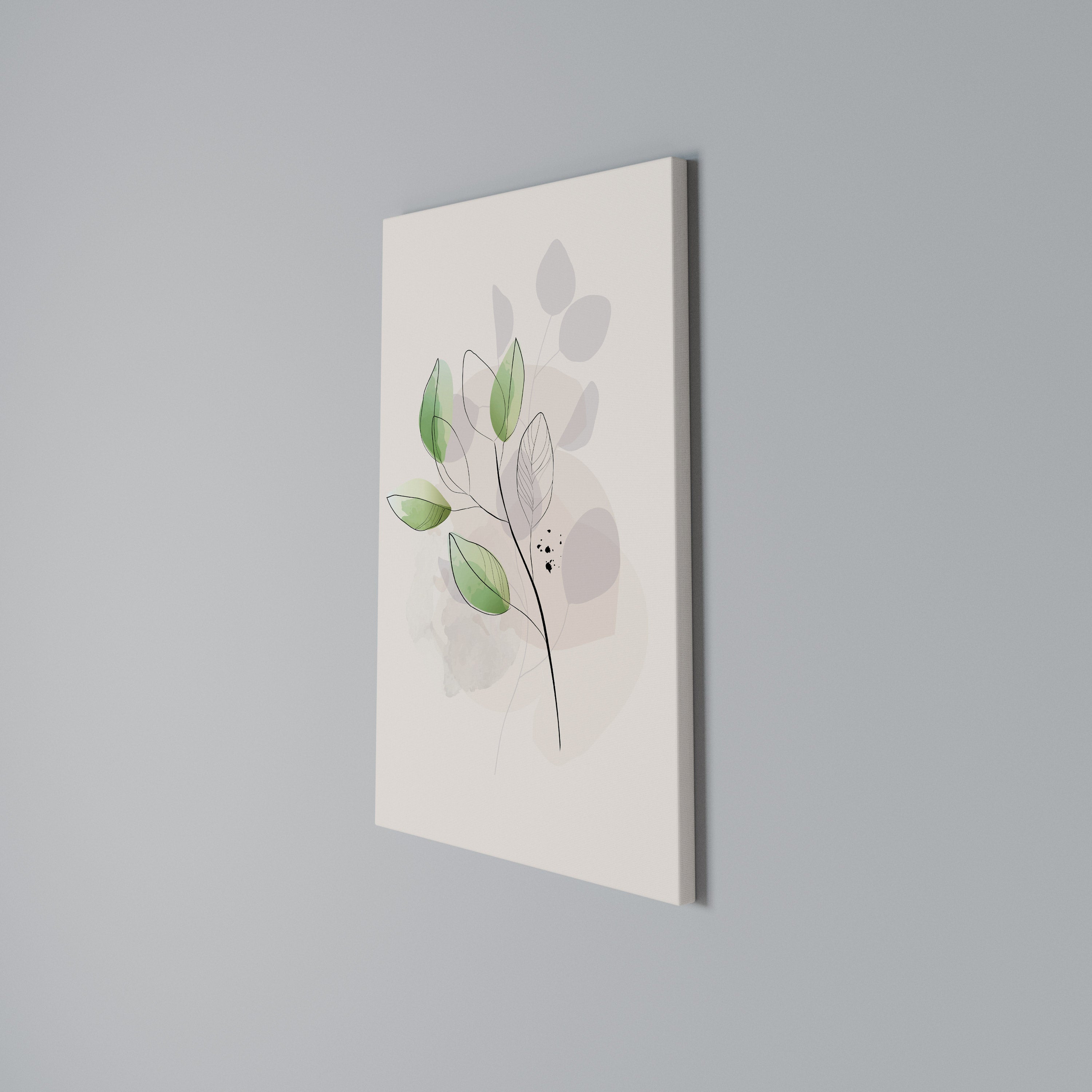 SERENE LEAF SONG Cuadro en lienzo vertical