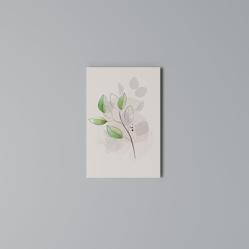 SERENE LEAF SONG Cuadro en lienzo vertical