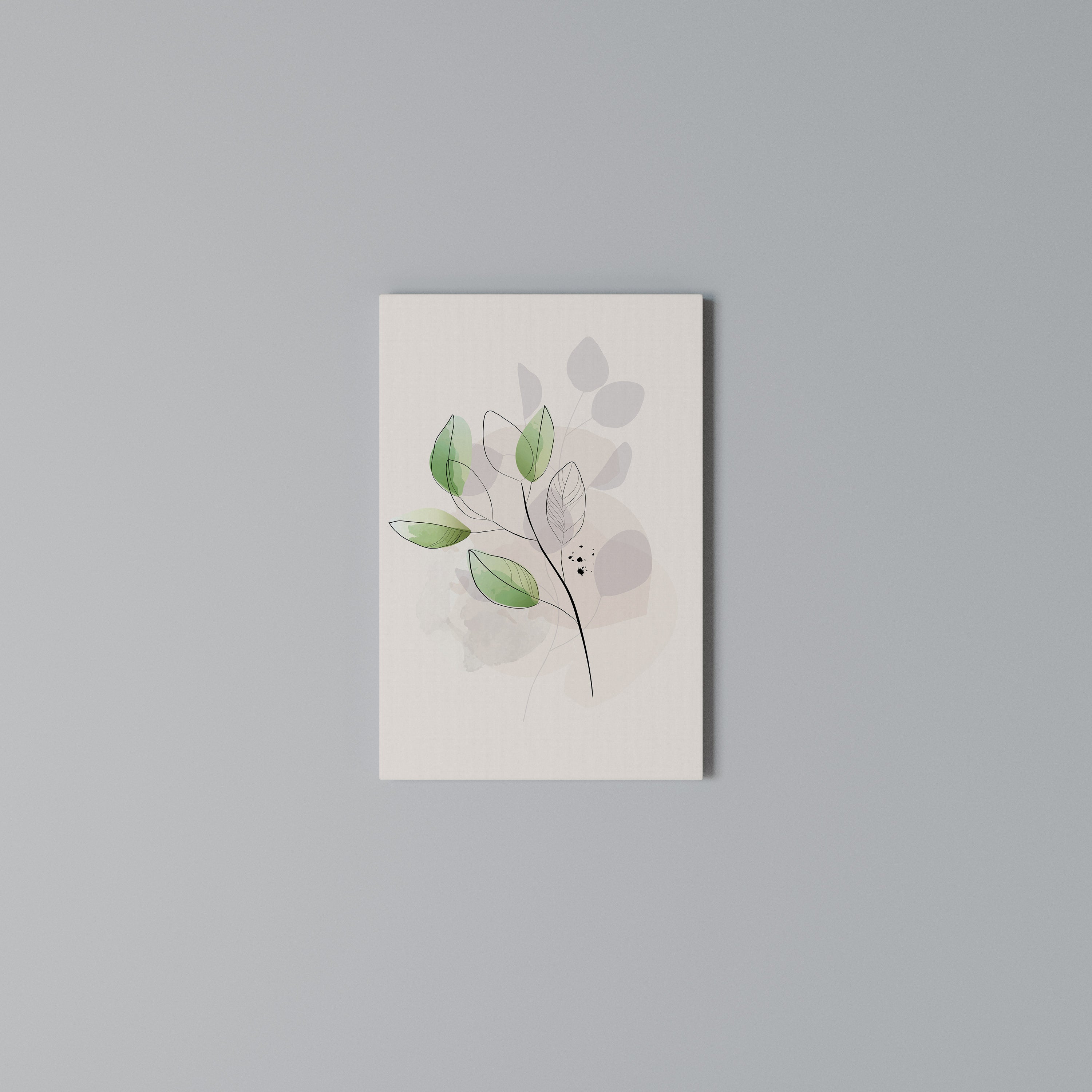 SERENE LEAF SONG Cuadro en lienzo vertical