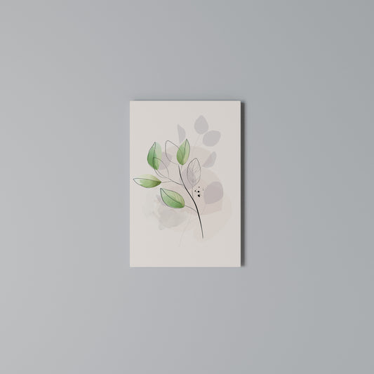 SERENE LEAF SONG Cuadro en lienzo vertical