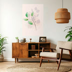 SERENE LEAF SONG Peel and Stick Vertical Poster