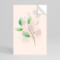 SERENE LEAF SONG Peel and Stick Vertical Poster