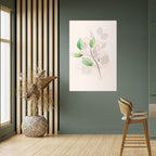 SERENE LEAF SONG Peel and Stick Vertical Poster