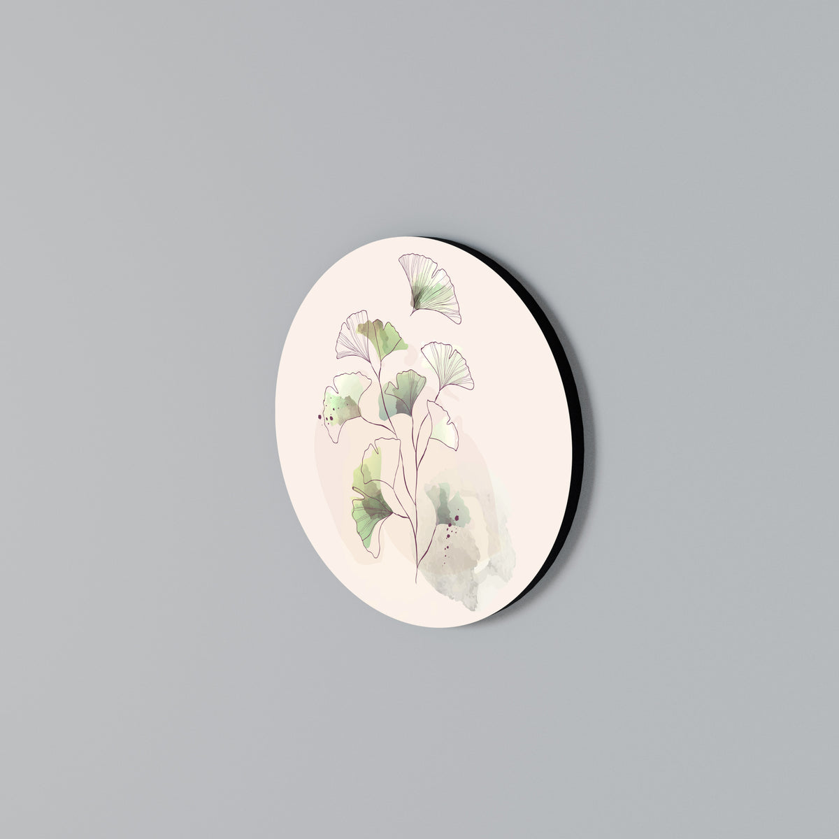 FOLIAGE REVERIE Arte de pared redondo