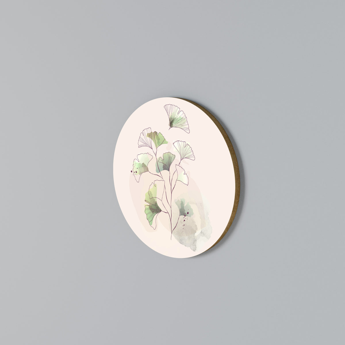 FOLIAGE REVERIE Arte de pared redondo