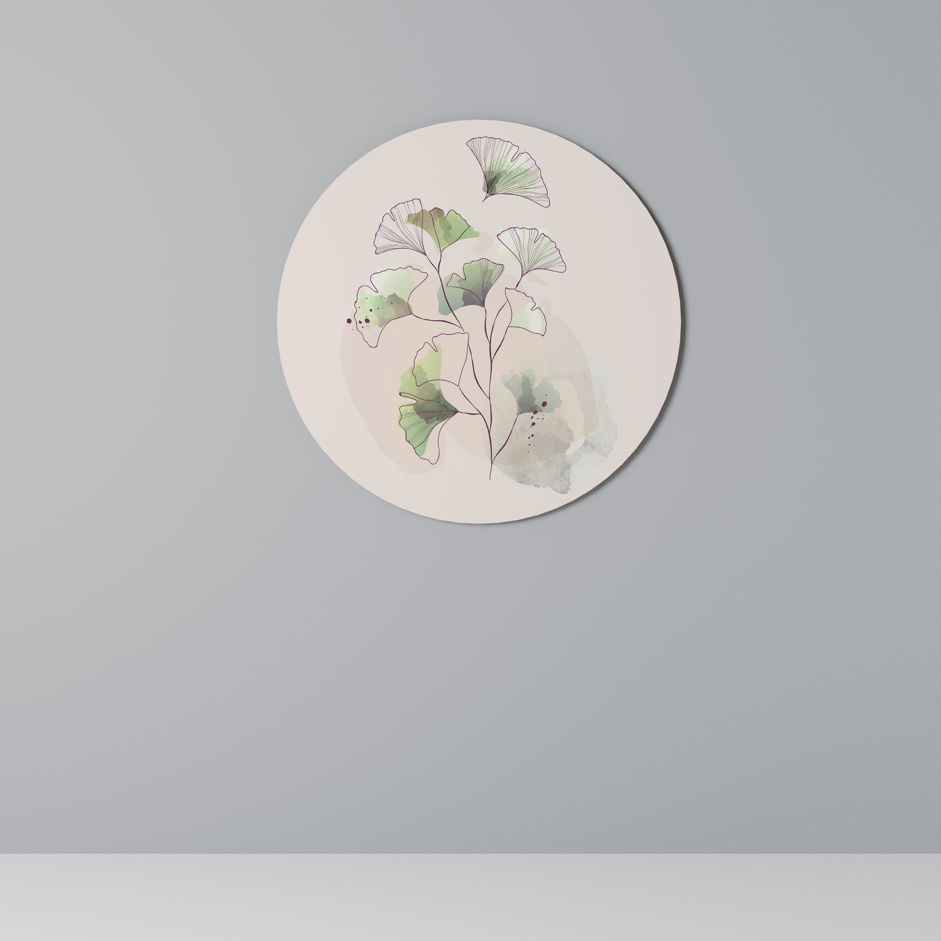 FOLIAGE REVERIE Round Wall Art