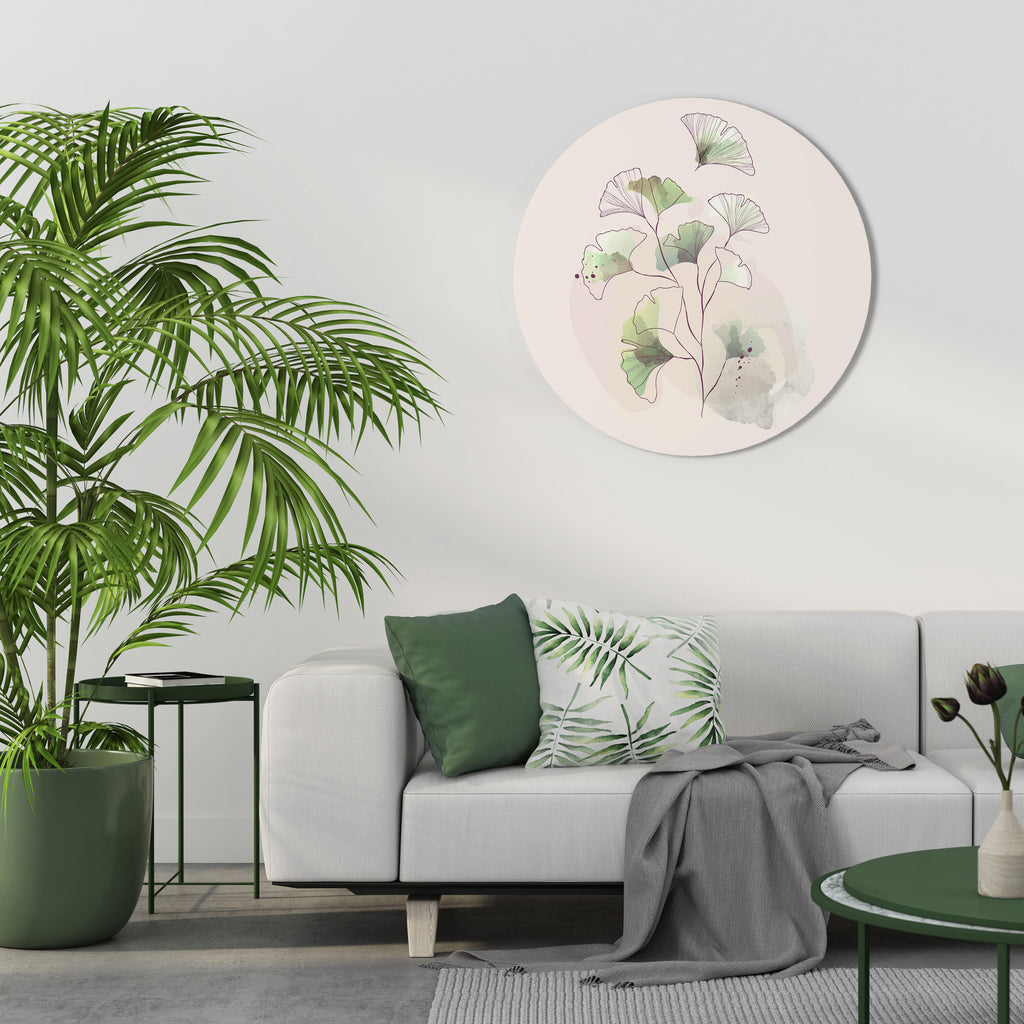 FOLIAGE REVERIE Round Wall Art