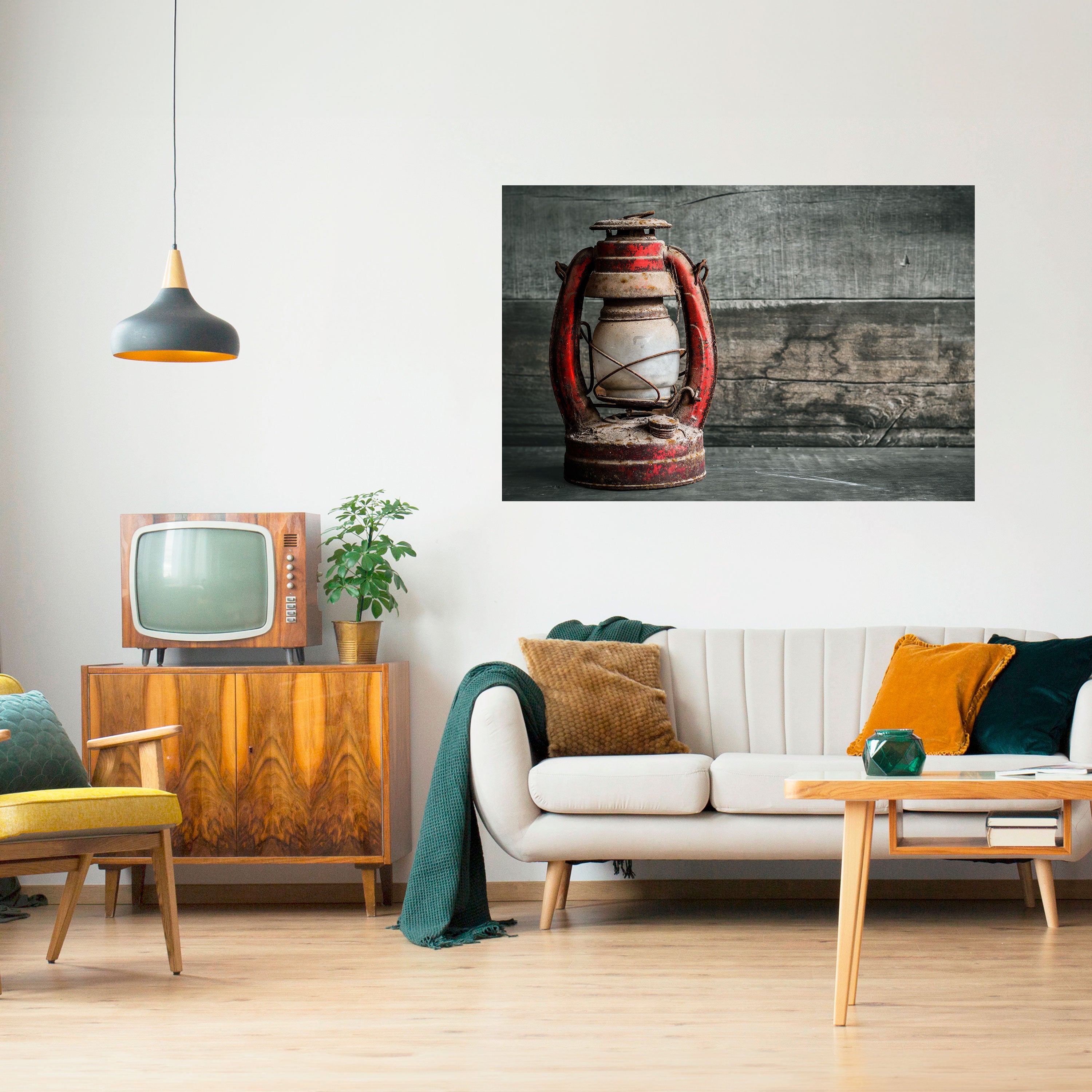 LINTERNA DE RECUERDOS Póster horizontal autoadhesivo