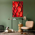 RUBY PETAL DANCE Peel and Stick Vertical Poster