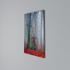 TRANQUIL RED ELEGANCE Cuadro en lienzo vertical