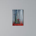 TRANQUIL RED ELEGANCE Cuadro en lienzo vertical