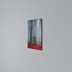 TRANQUIL RED ELEGANCE Cuadro en lienzo vertical
