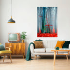 TRANQUIL RED ELEGANCE Peel and Stick Vertical Poster