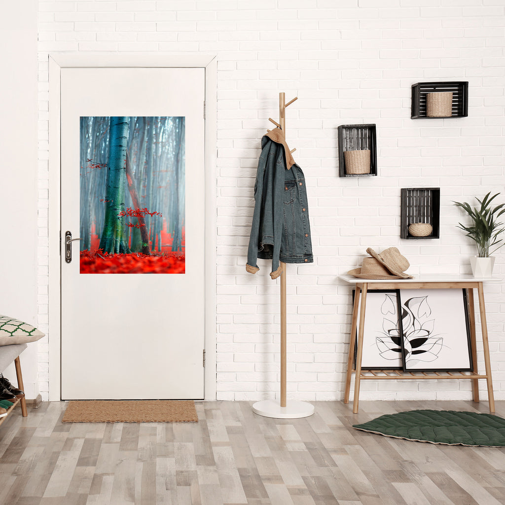 TRANQUIL RED ELEGANCE Peel and Stick Vertical Poster