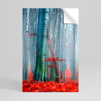 TRANQUIL RED ELEGANCE Peel and Stick Vertical Poster