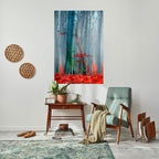 TRANQUIL RED ELEGANCE Peel and Stick Vertical Poster