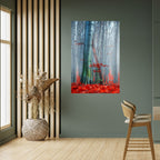 TRANQUIL RED ELEGANCE Peel and Stick Vertical Poster