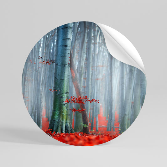 TRANQUIL RED ELEGANCE Vinilo adhesivo redondo