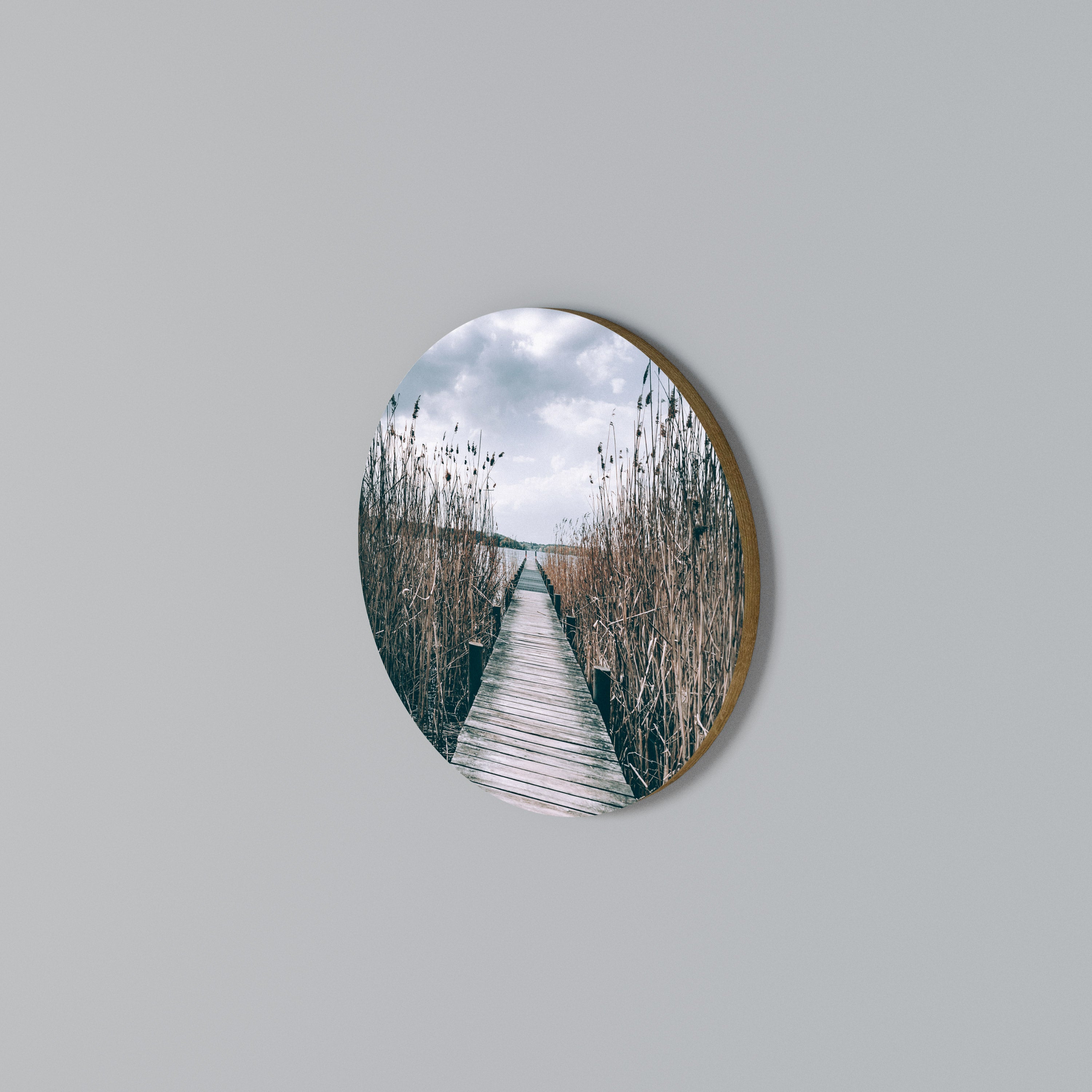 GAZE INTO STILLNESS Round Wall Art