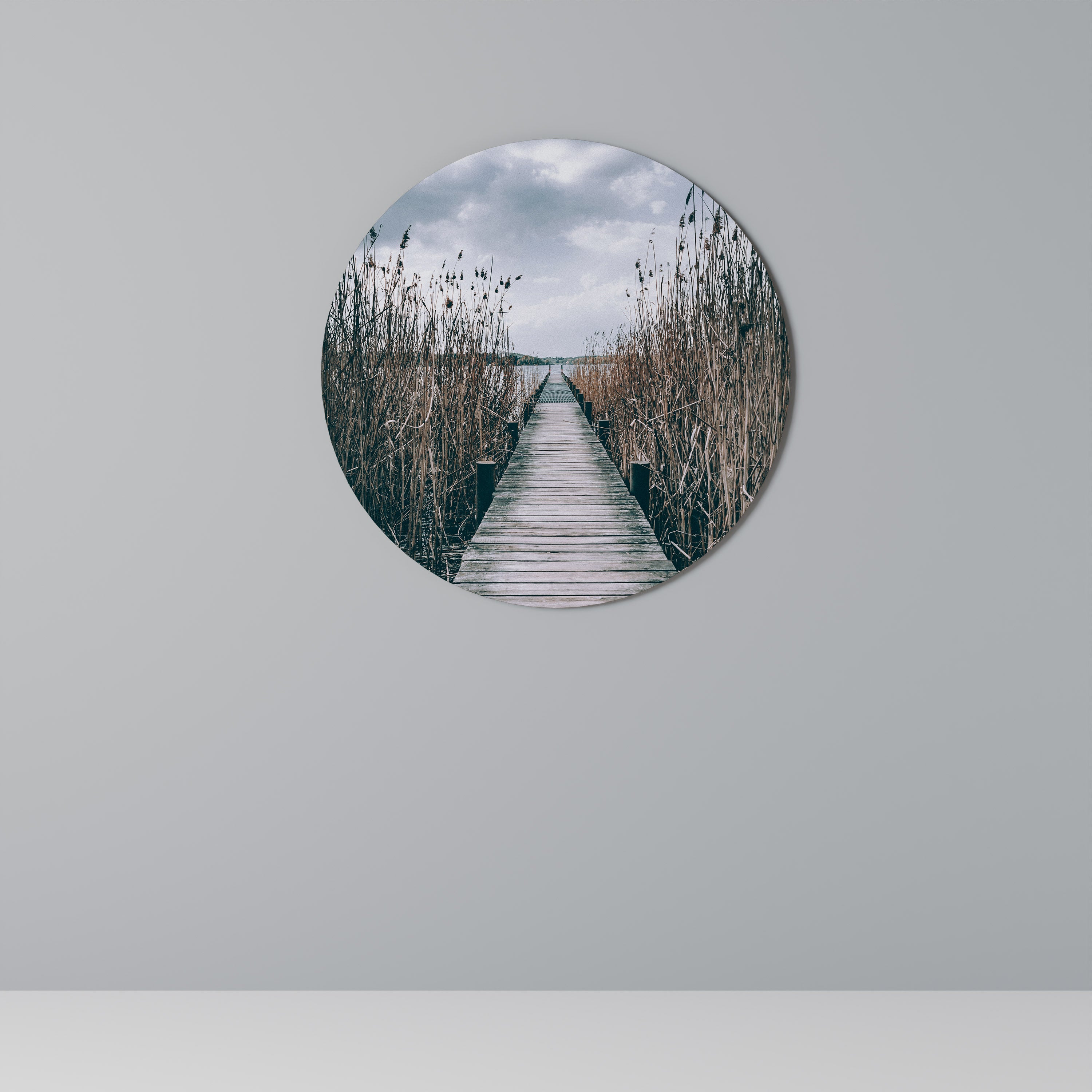 GAZE INTO STILLNESS Round Wall Art