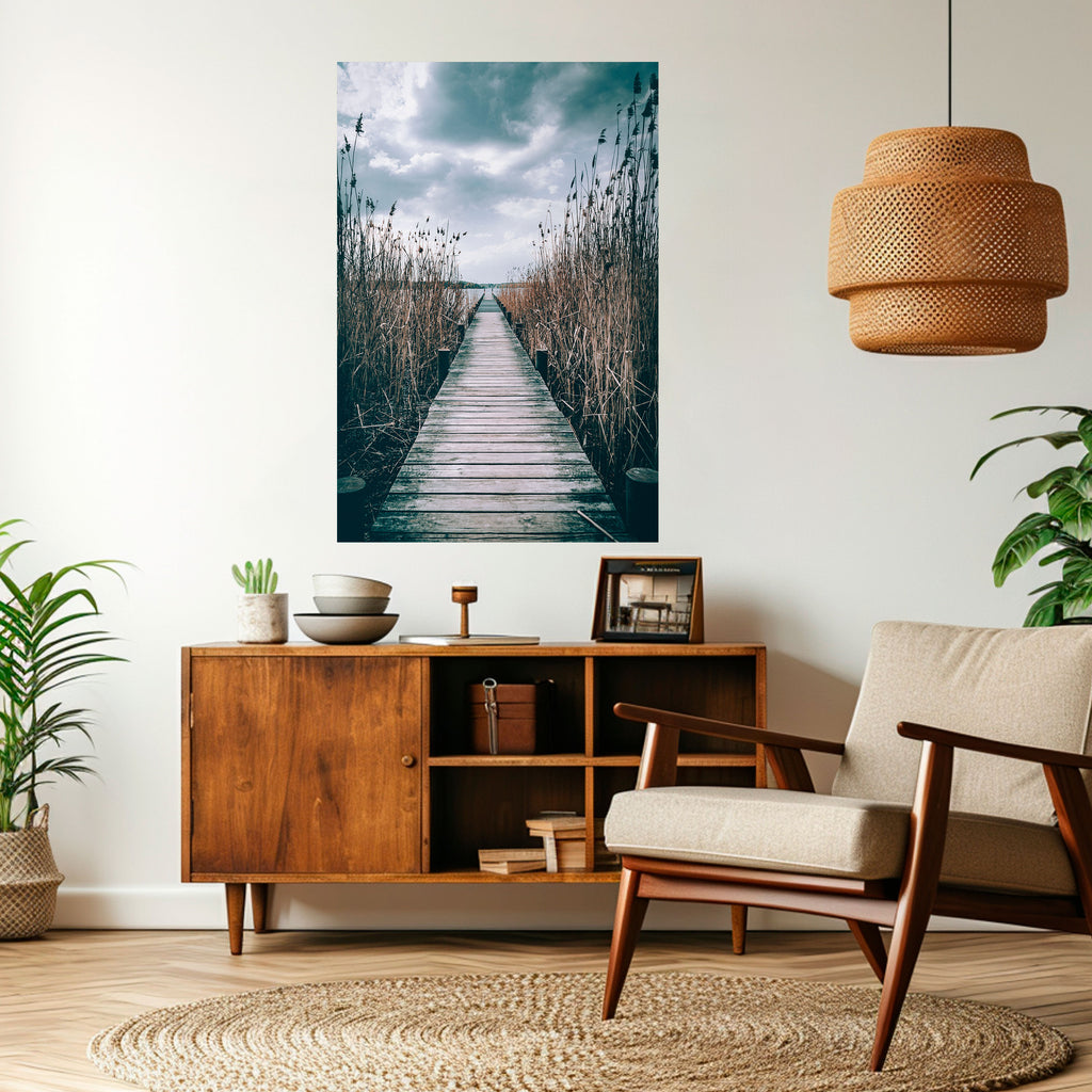 GAZE INTO STILLNESS Peel and Stick Vertical Poster