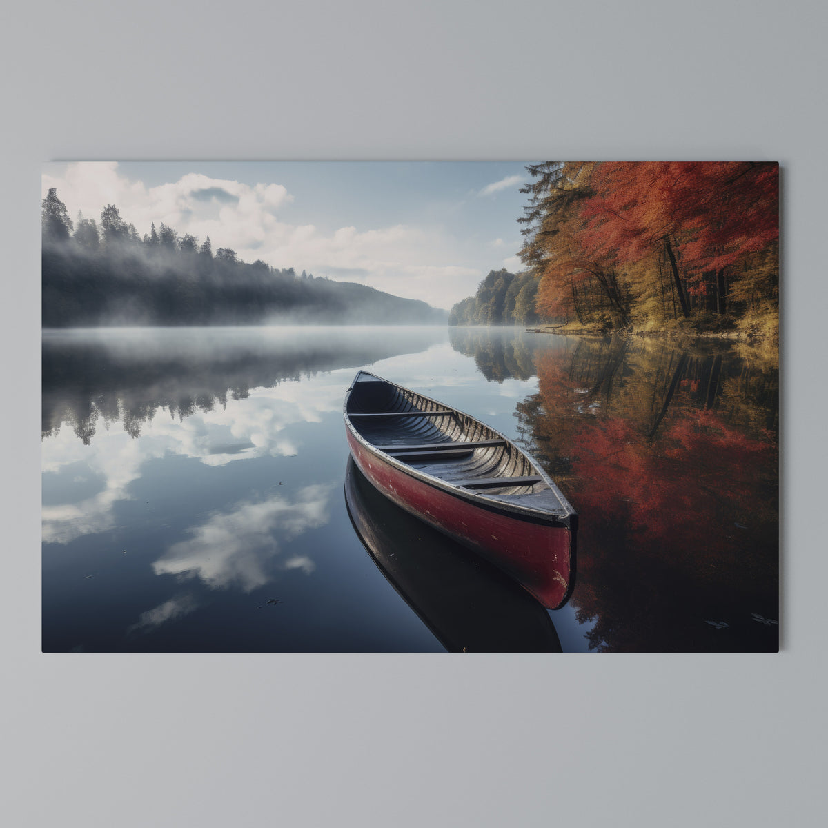 BOAT OF TRANQUILITY Cuadro en lienzo horizontal