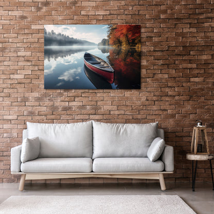BOAT OF TRANQUILITY Cuadro en lienzo horizontal